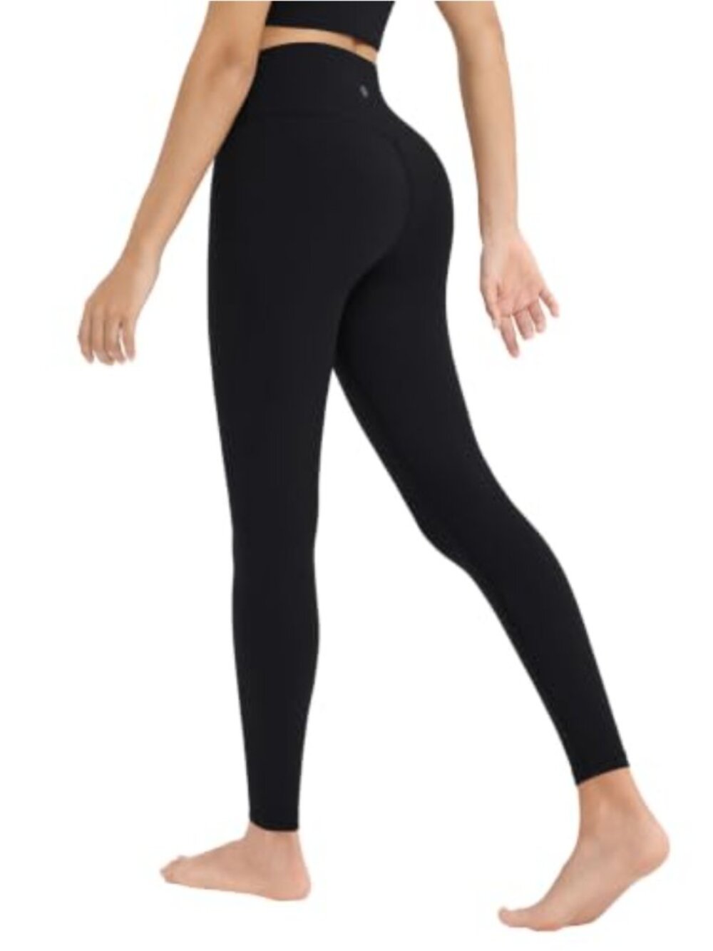 High Waisted Yoga Leggings with Pockets 25 Inch Seamless